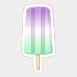 Genderqueer Popsicle Sticker